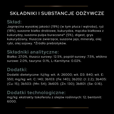 Purina Pro Plan Large Robust Optidigest Jagnięcina Z Ryżem 14kg Purina Pro Plan