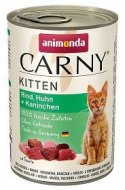 Animonda Cat Carny Kitten Wołowina, Kurczak + Królik 400g Animonda