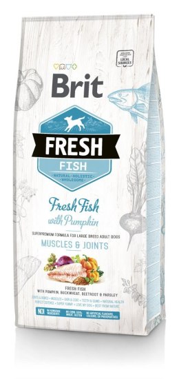 Brit Fresh Fish & Pumpkin Adult Large Muscles & Joints 12kg Brit