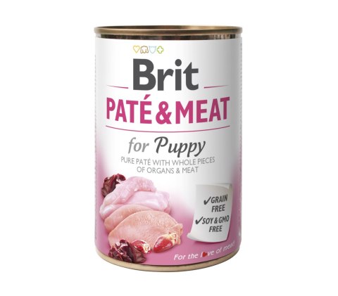 Brit Pate & Meat Puppy Kurczak Z Indykiem 400g Brit