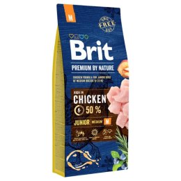 Brit Premium By Nature Junior M Z Kurczakiem 15kg Brit