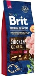 Brit Premium By Nature Senior L+XL Z Kurczakiem 15kg Brit