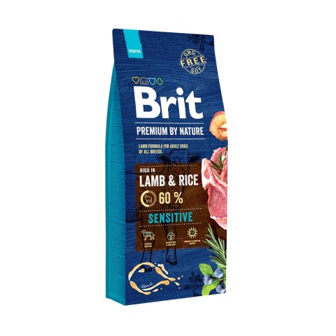 Brit Premium By Nature Sensitive Z Jagnięciną I Ryżem 15kg Brit