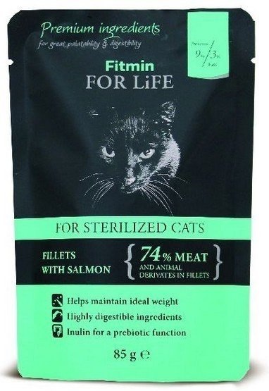 Fitmin Cat For Life Sterilized Salmon 85g Fitmin