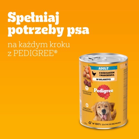 Pedigree Mokra Karma Dla Dorosłych Psów Z Kurczakiem I Warzywami W Galaretce 400g Pedigree
