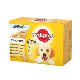 Pedigree Mokra Karma Dla Szczeniąt Mix Smaków Kurczak Z Ryżem, Jagnięcina Z Ryżem, Drób Z Ryżem I Wołowina Z Ryżem W Galaretce 1 Pedigree