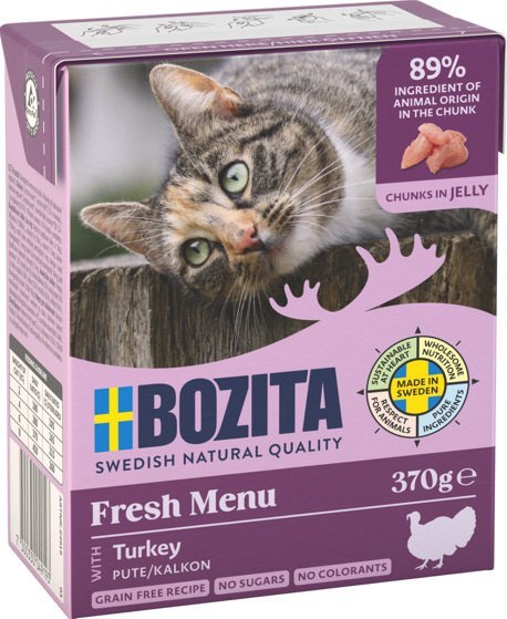 BOZITA Cat Kawałki Indyka W Galaretce 370g Bozita