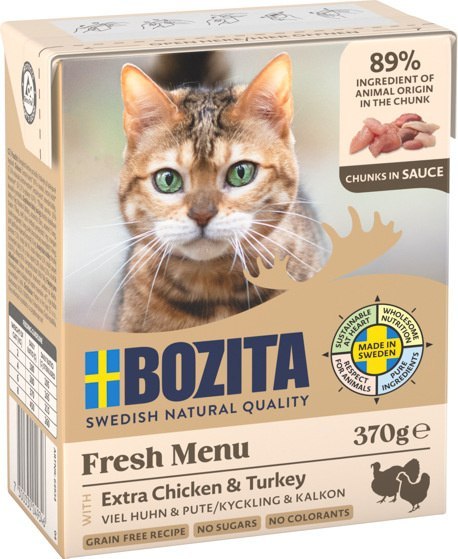 BOZITA Cat Kurczak I Indyk W Sosie 370g Bozita
