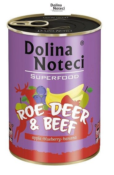 Dolina Noteci Superfood Sarna I Wołowina 400g Dolina Noteci