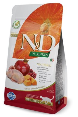 Farmina N&D Pumpkin Feline Neutered Recipe Quail Pumpkin&Pomegranate 1,5kg Farmina