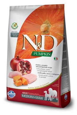 Farmina N&D Pumpkin Grain Free Canine Adult Medium&Maxi Chicken&Pomegranate 12kg Farmina