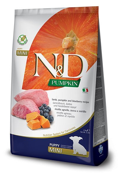 Farmina N&D Pumpkin Grain Free Canine Puppy Mini Lamb&Blueberry 7kg Farmina