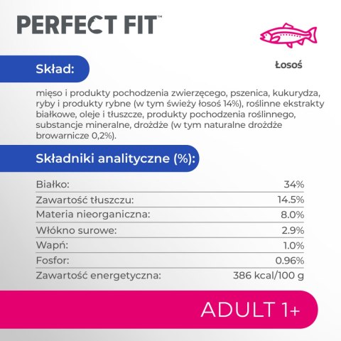 PERFECT FIT Adult 1+ Z Łososiem 750g Perfect Fit