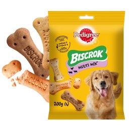 Pedigree Biscrok Ciasteczka Dla Dorosłych Psów W Kształcie Kostek Z Jagnięciną, Kurczakiem I Wołowiną 200g Pedigree
