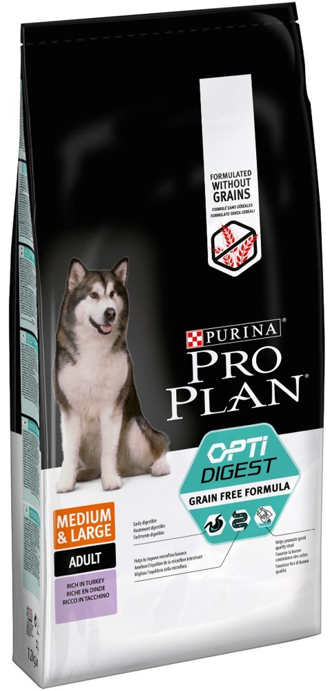 Purina Pro Plan Adult Medium&Large Digestion OptiDigest 12kg Purina Pro Plan