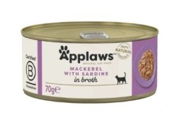 APPLAWS Mackerel With Sardine In Broth Tin 70g Applaws