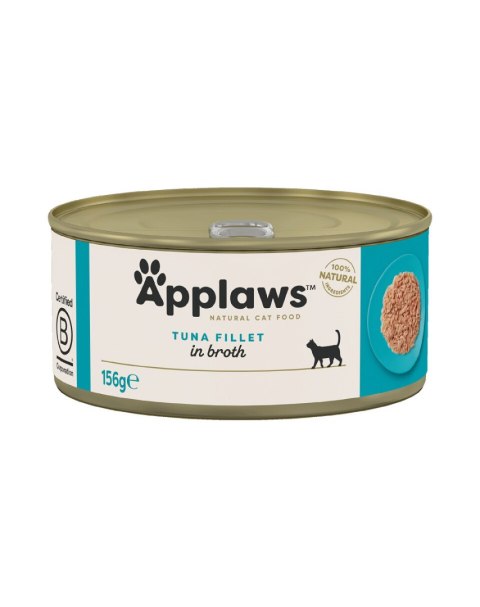 APPLAWS Tuna Fillet In Broth Tin 156g Applaws