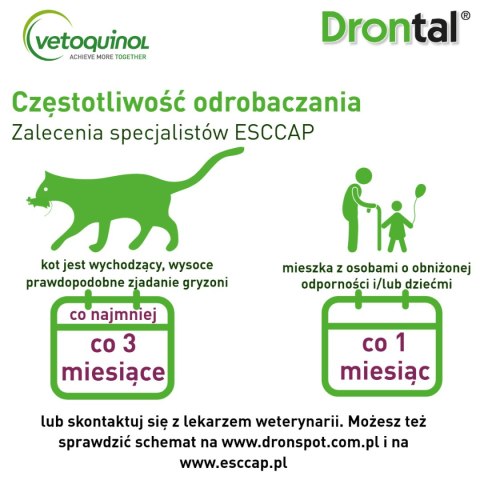 Bayer Dronspot Krople Na Robaki I Pasożyty 2x0,7ml Bayer
