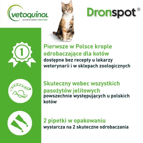 Bayer Dronspot Krople Na Robaki I Pasożyty 2x1,12ml Bayer