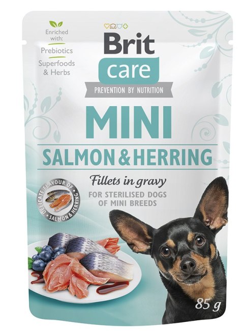 Brit Care Mini Filety W Sosie Z Łososia I Śledzia 85g Brit