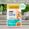 Purina Cat Chow Hairball Karma Z Kurczakiem I Zieloną Fasolką W Sosie 85g Purina Cat Chow