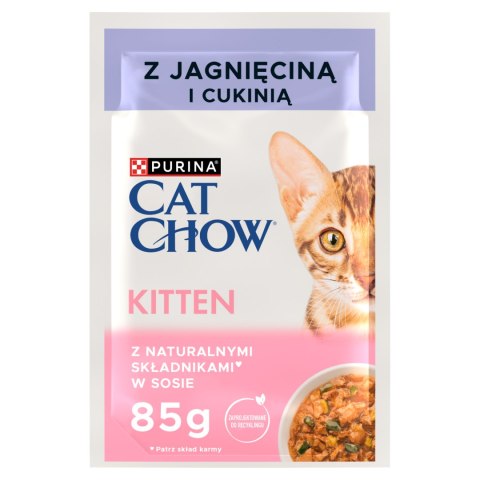 Purina Cat Chow Kitten Karma Z Jagnięciną I Cukinią W Sosie 85g Purina Cat Chow
