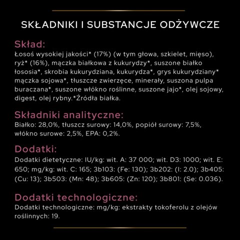 Purina Pro Plan Large Adult Robust Optiderma Łosoś Z Ryżem 14kg Purina Pro Plan