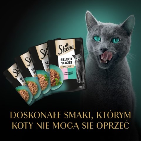Sheba Saszetka Selection In Sauce Smaki Rybne 4x85g Sheba