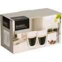 2 x Szklanka Termiczna Espresso 120ml Podwójne Szkło Paskowane