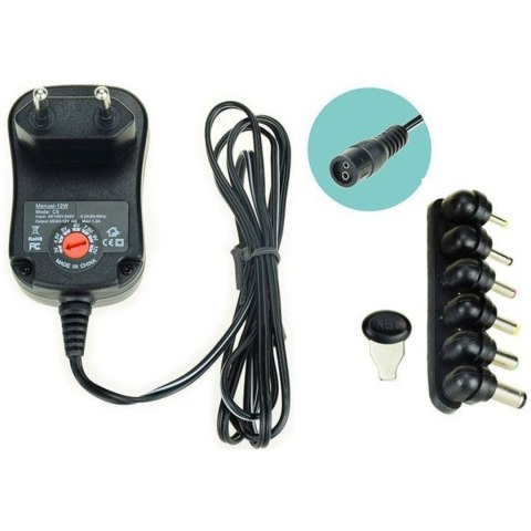 Adapter Zasilacz do Urządzeń Fitness Uniwersalny Jack Solidny MASTER 3-12v