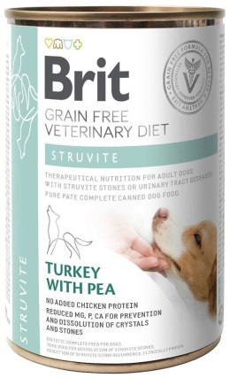 Brit Green Free Veterinary Diet Dog Struvite Indyk Z Groszkiem 400g Brit veterinary
