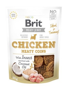 Brit Jerky Snack Chicken Meaty Coins With Insect 80g Brit