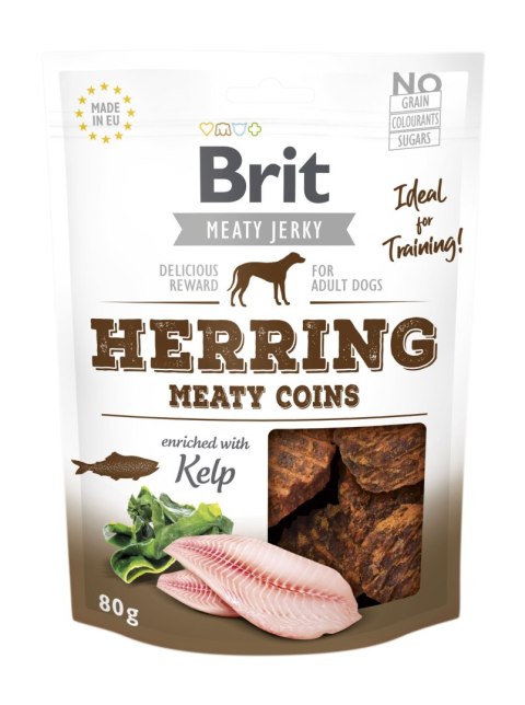 Brit Jerky Snack Herring Meaty Coins 80g Brit