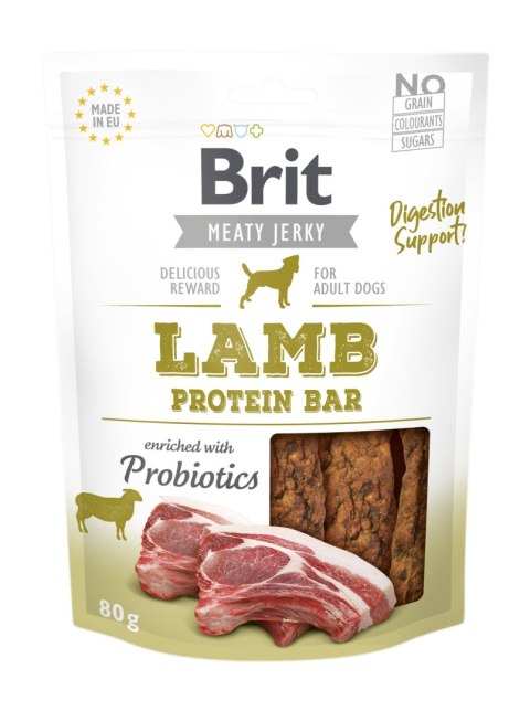 Brit Jerky Snack Lamb Protein Bar 80g Brit