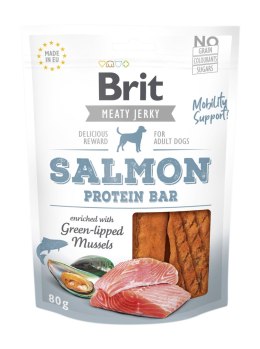 Brit Jerky Snack Salmon Protein Bar 80g Brit