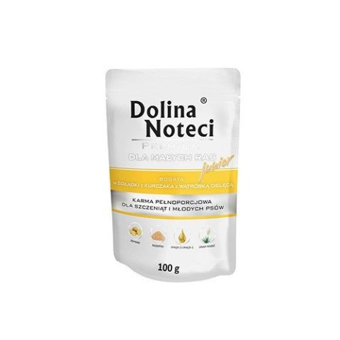 Dolina Noteci Premium Dla Psów Małych Ras Junior Bogata W Żołądki Z Kurczaka Z Wątróbką Cielęcą 100g Dolina Noteci