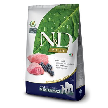 Farmina N&D Prime Canine Adult Medium&Maxi Lamb& Blueberry 12kg Farmina