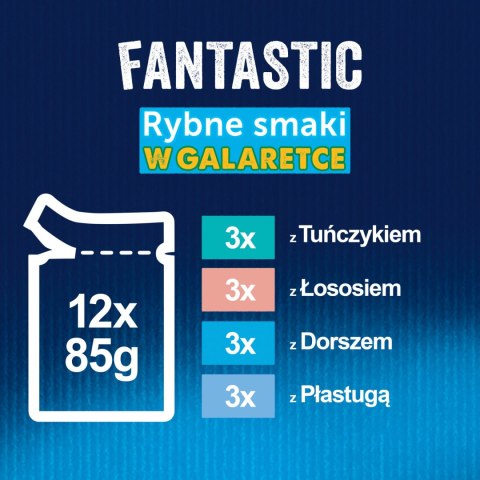 Felix Fantastic Rybne Smaki W Galaretce 12x85g Felix
