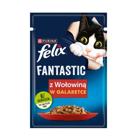 Felix Fantastic Wołowina W Galaretce 85g Felix