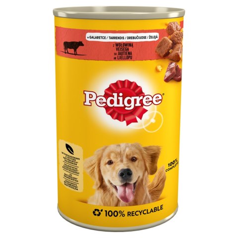 Pedigree Mokra Karma Dla Dorosłych Psów Z Wołowiną W Galaretce 1200g Pedigree