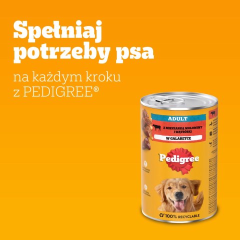 Pedigree Mokra Karma Dla Dorosłych Psów Z Wołowiną W Galaretce 1200g Pedigree
