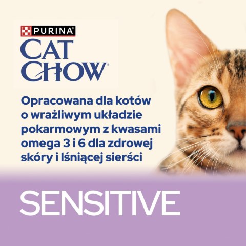 Purina Cat Chow Sensitive Karma Z Łososiem I Cukinią W Sosie 85g Purina Cat Chow