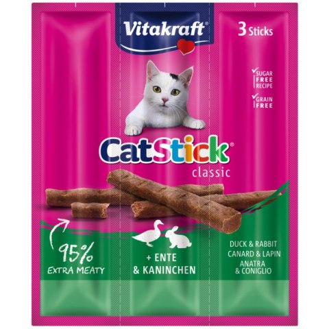 Vitakraft Cat Stick Mini Kabanosy Królik Z Kaczką 3x18g Vitakraft