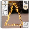 Choinka Ozdoba Świąteczna Świecąca 300 LED Zewnętrzna Metalowa VILDE 105 cm