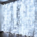 Kurtyna Świetlna 300 led 3 m ORION z Pilotem Zimna Barwa usb