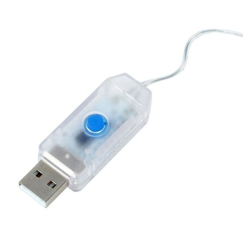 Kurtyna Świetlna 300 led 3 m ORION z Pilotem Zimna Barwa usb