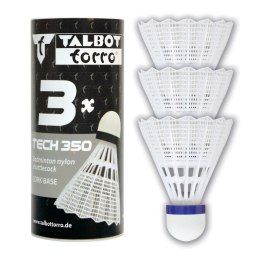 Lotki Do Badmintona Talbot Torro Tech 350 Medium 3 Szt Białe Puszka