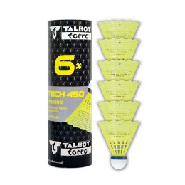 Lotki do Badmintona TALBOLT TORRO Tech 450 Medium 6 Szt Żółte Tuba