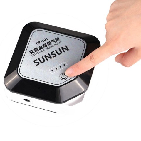 SunSun AC/DC AirPump - napowietrzacz bateryjny i 220V SunSun