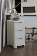 Curver Style Regał Z Szufladami Kremowy 42l Curver